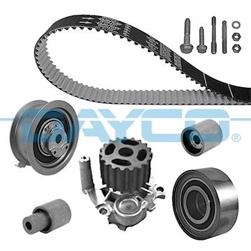 DAYCO KTBWP3601: Veepump + hammasrihmakomplekt