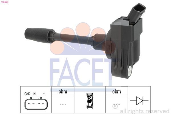 FACET 9.6553: Süütepool Made in Italy - OE Equivalent
