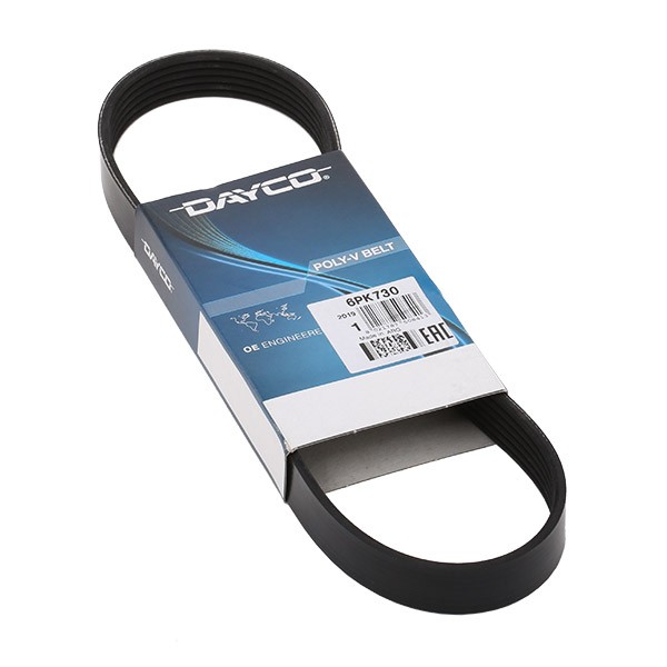 DAYCO 6PK730: Soonrihm 730,0mm, Ribide arv: 6