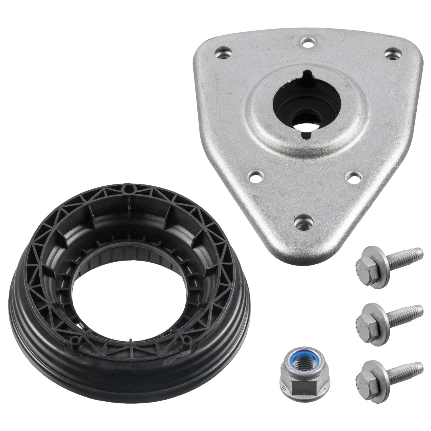 FEBI BILSTEIN 193990: Set reparatie, rulment sarcina amortizor HITACHI Turbo NEW Axa fata stanga, Axa fata dreapta, cu rulment cu bile, cu material de prindere
