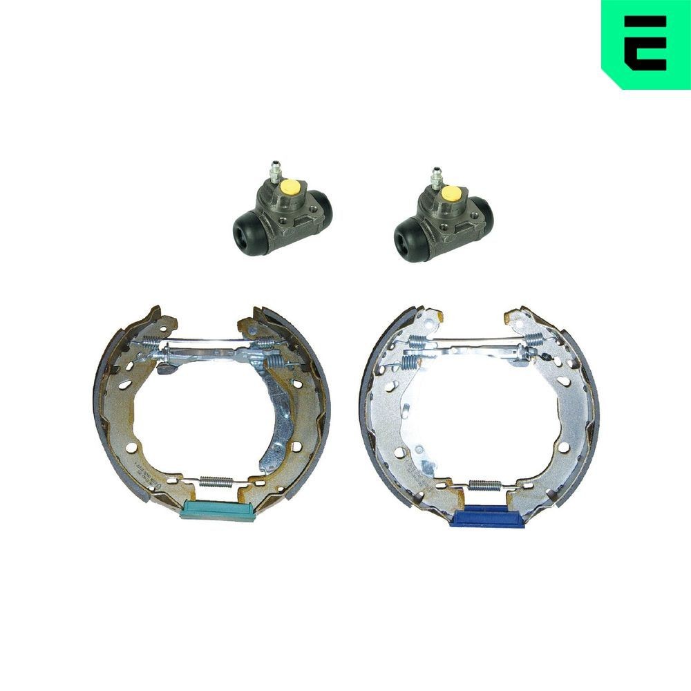 OPTIMAL OP-BSK00217: Kit ganasce freni con materiale di fissaggio/montaggio, con cilindretto freno