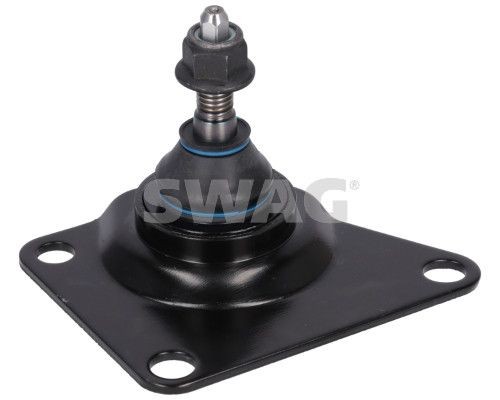 SWAG 33 11 1384: Rotule de suspension Essieu arrière, Essieu arrière supérieur, avec écrou de blocage