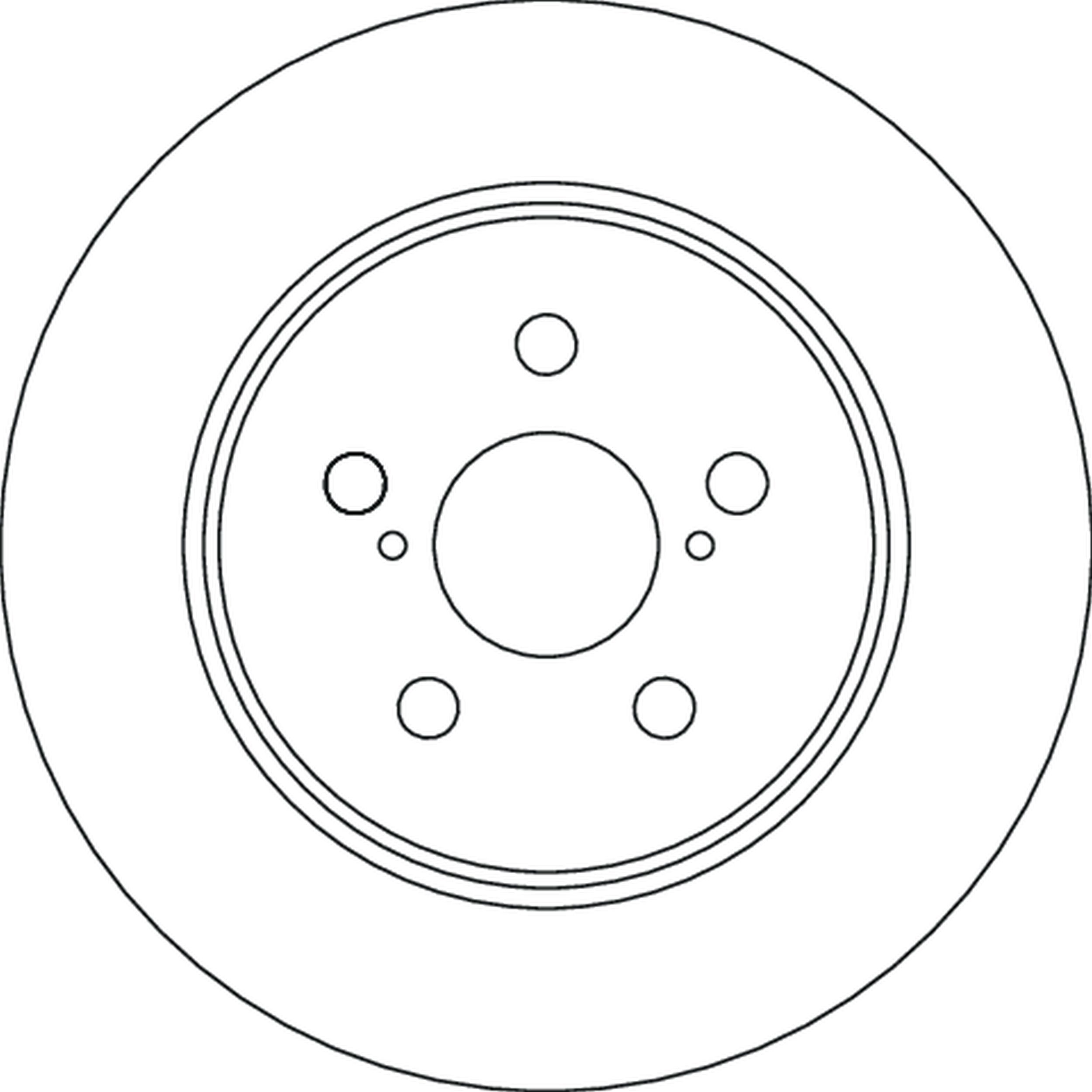 TRW DF6828: Piduriketas Ø: 274mm, täis, Ø: 274mm, värvitud