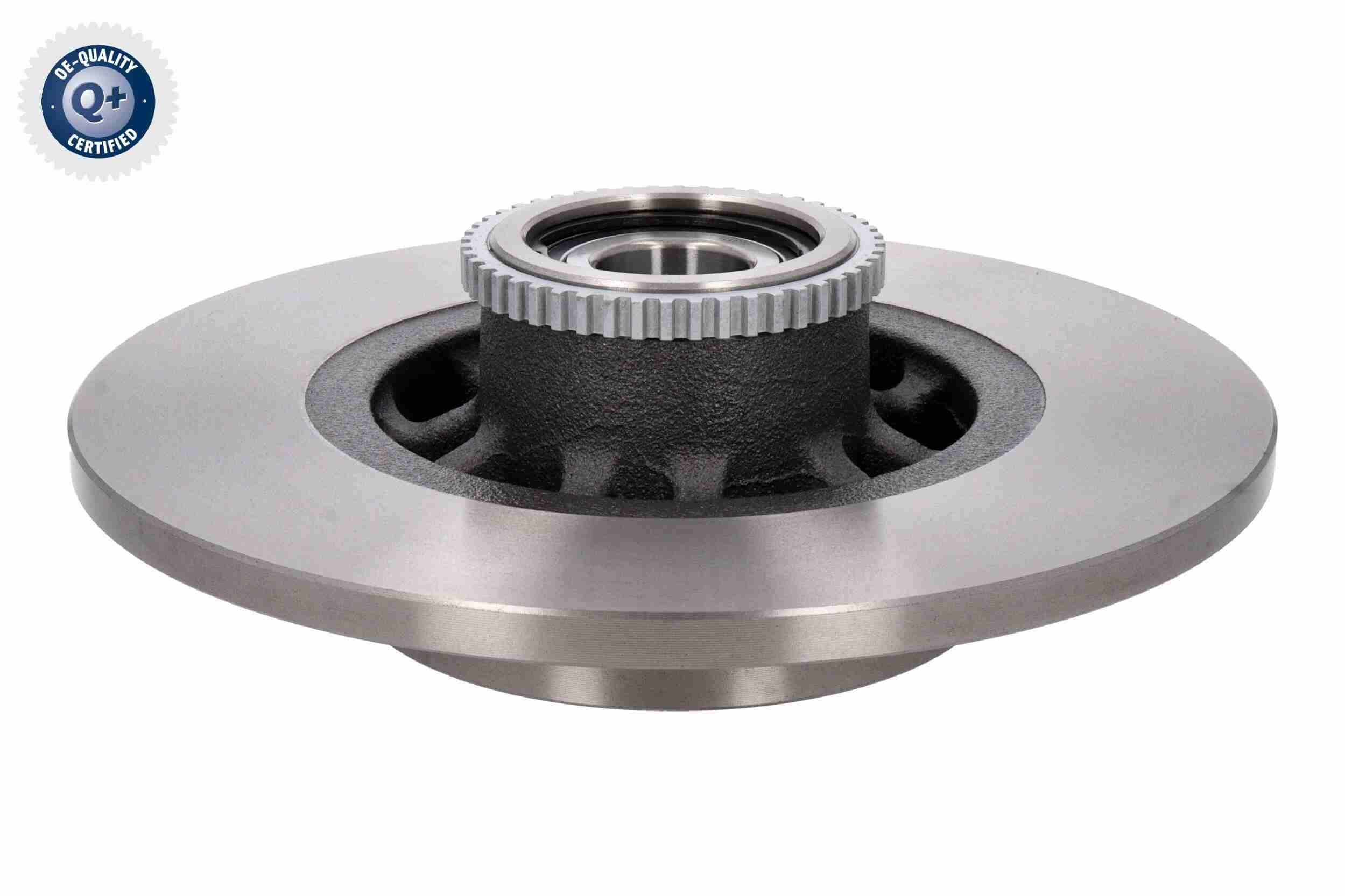 VAICO V46-40035: Piduriketas Q+, original equipment manufacturer quality Tagasild, Ø: 280mm, täis, Ø: 280mm, õlitatud, koos ABS-andurirõngaga, koos rattalaagriga