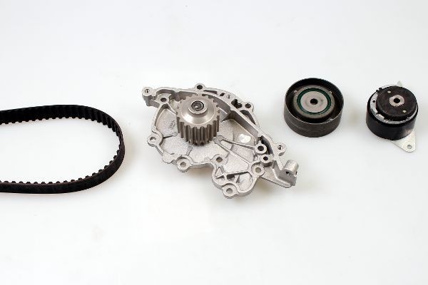 HEPU PK09400: Pompă apă + kit distribuție dinti: 163, Latime: 25,4mm
