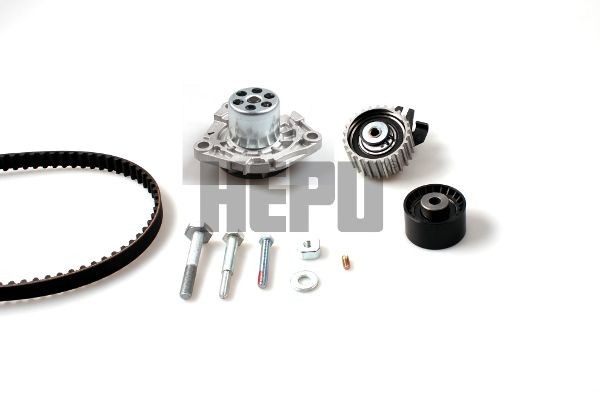 HEPU PK10894: Veepump + hammasrihmakomplekt Hamm.hulk: 199, Laius: 24mm