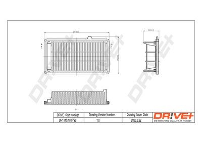 Dr!ve+ DP1110.10.0798: Gaisa filtrs