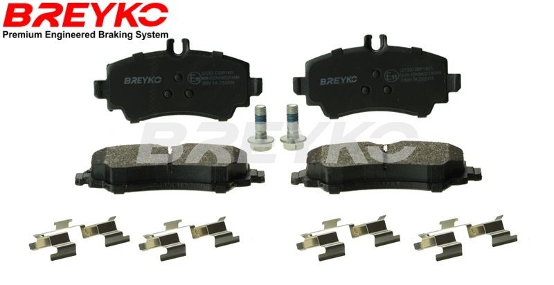 DAVID VASCO Q1293: Kit pastiglie freni BREYKO PREMIUM Assale anteriore, con spessori, con accessori, con bulloni pinza freno