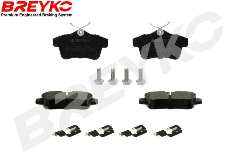 DAVID VASCO Q1828: Kit pastiglie freni BREYKO PREMIUM Assale posteriore, con spessori, con accessori, con bulloni pinza freno