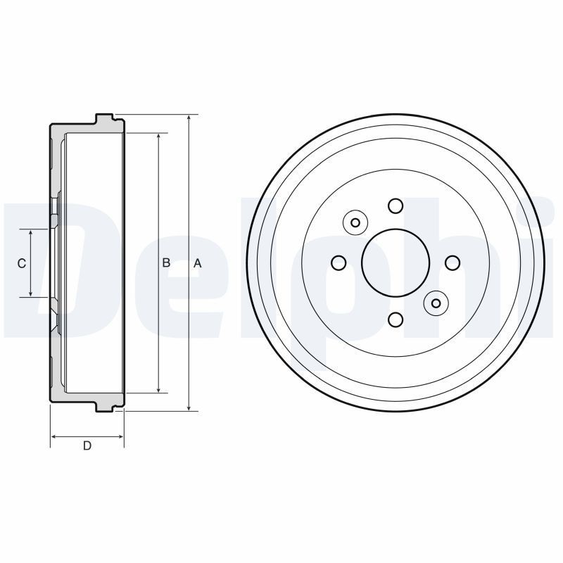 DELPHI BF658: Piduritrummel 260mm