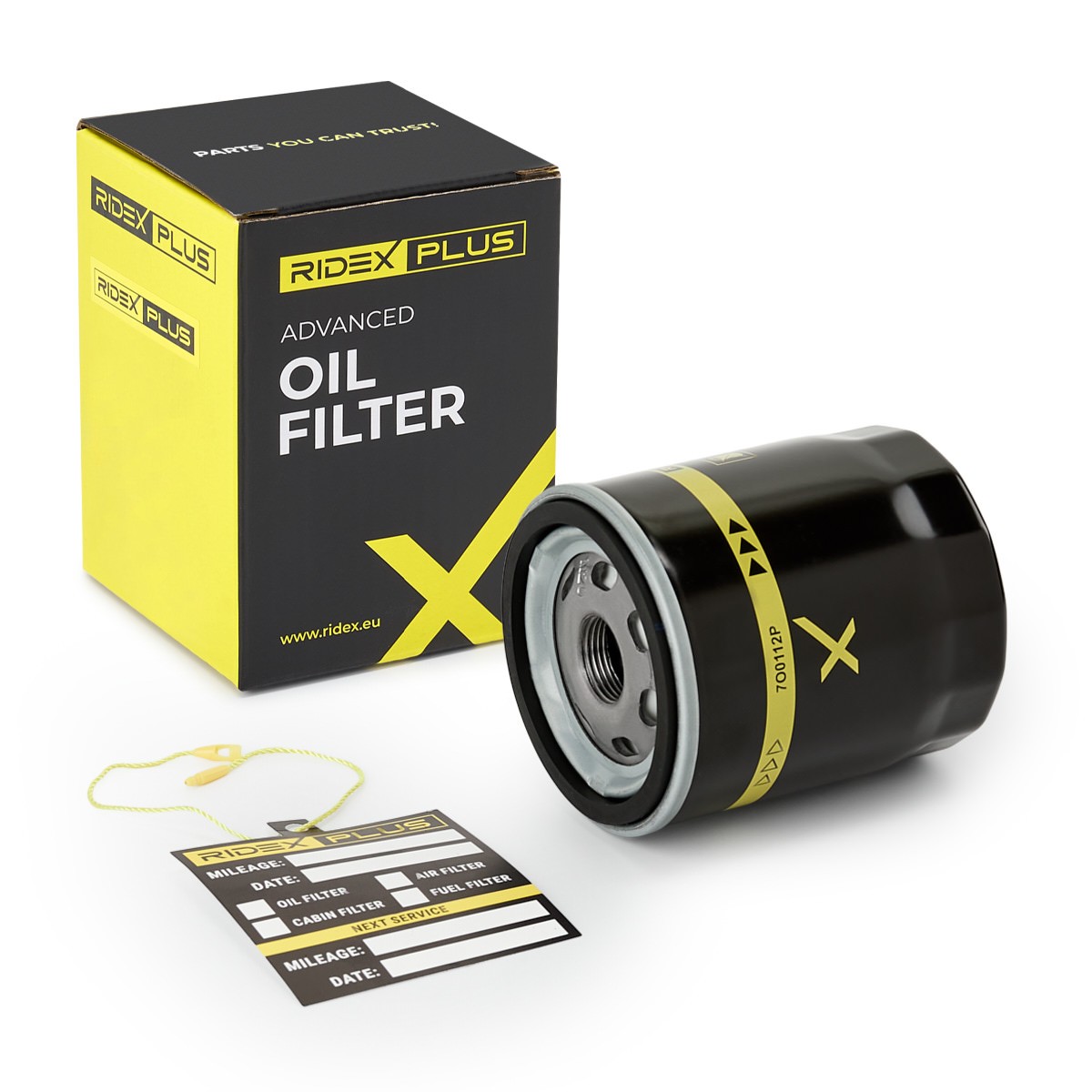 RIDEX PLUS 7O0112P: Õlifilter koos ühe tagasijooksu sulgurklapiga