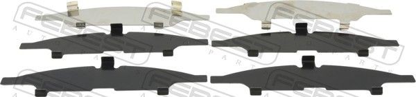 FEBEST 0403-KS3WF: Folie antizgomot, placute de frana (suport)