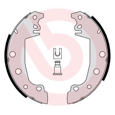 BREMBO S 68 538: Piduriklotside komplekt ESSENTIAL LINE koos lisadega