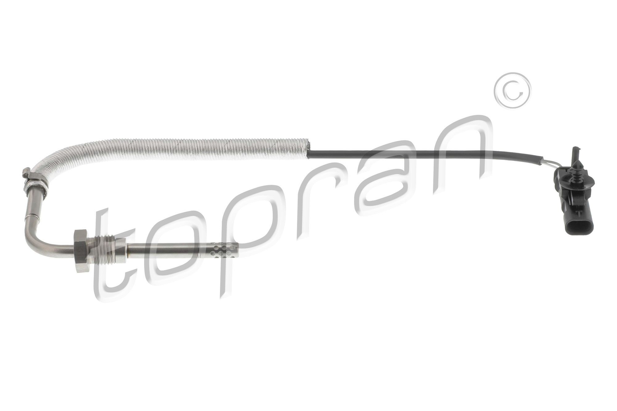 TOPRAN 601 034: Senzor, temperatura gaze evacuare dupa filtru particule funingine, cu conducta protectie caldura, cu cablu