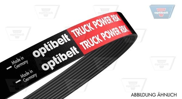 OPTIBELT 8 PK 1275 TM: Curea transmisie cu caneluri 1275mm, Numar nervuri: 8, Optibelt TruckPOWER KBX
