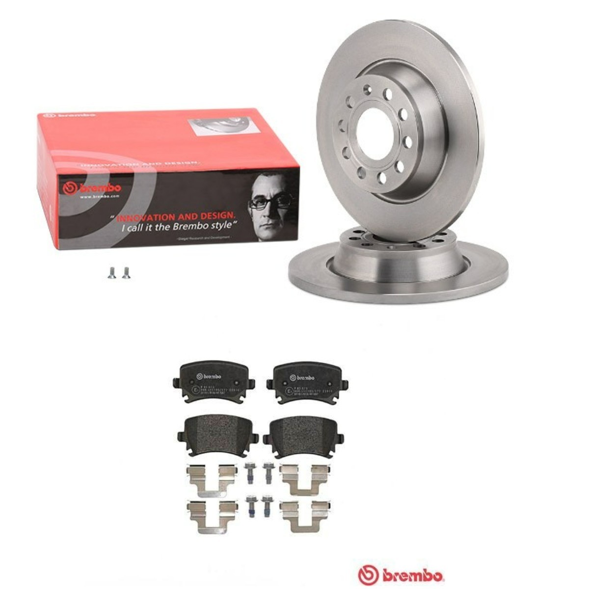 BREMBO BRB3405N0070: Pidurikomplekt, ketaspidur Ø: 282mm, täis