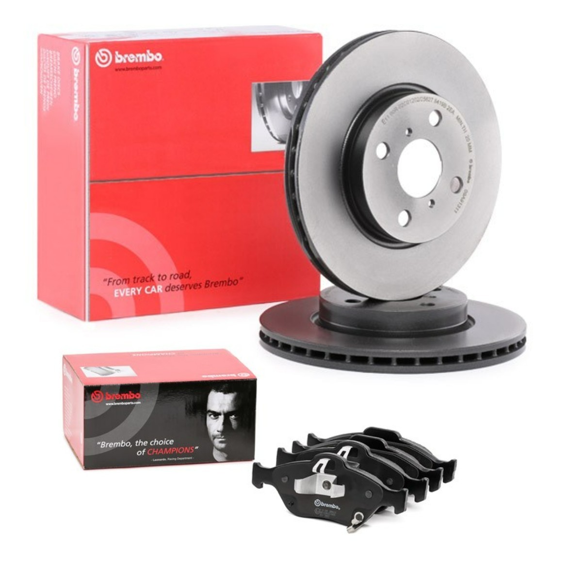BREMBO BRB3405N0073: Pidurikomplekt, ketaspidur Ø: 258mm, sisemine õhutus COATED DISC LINE