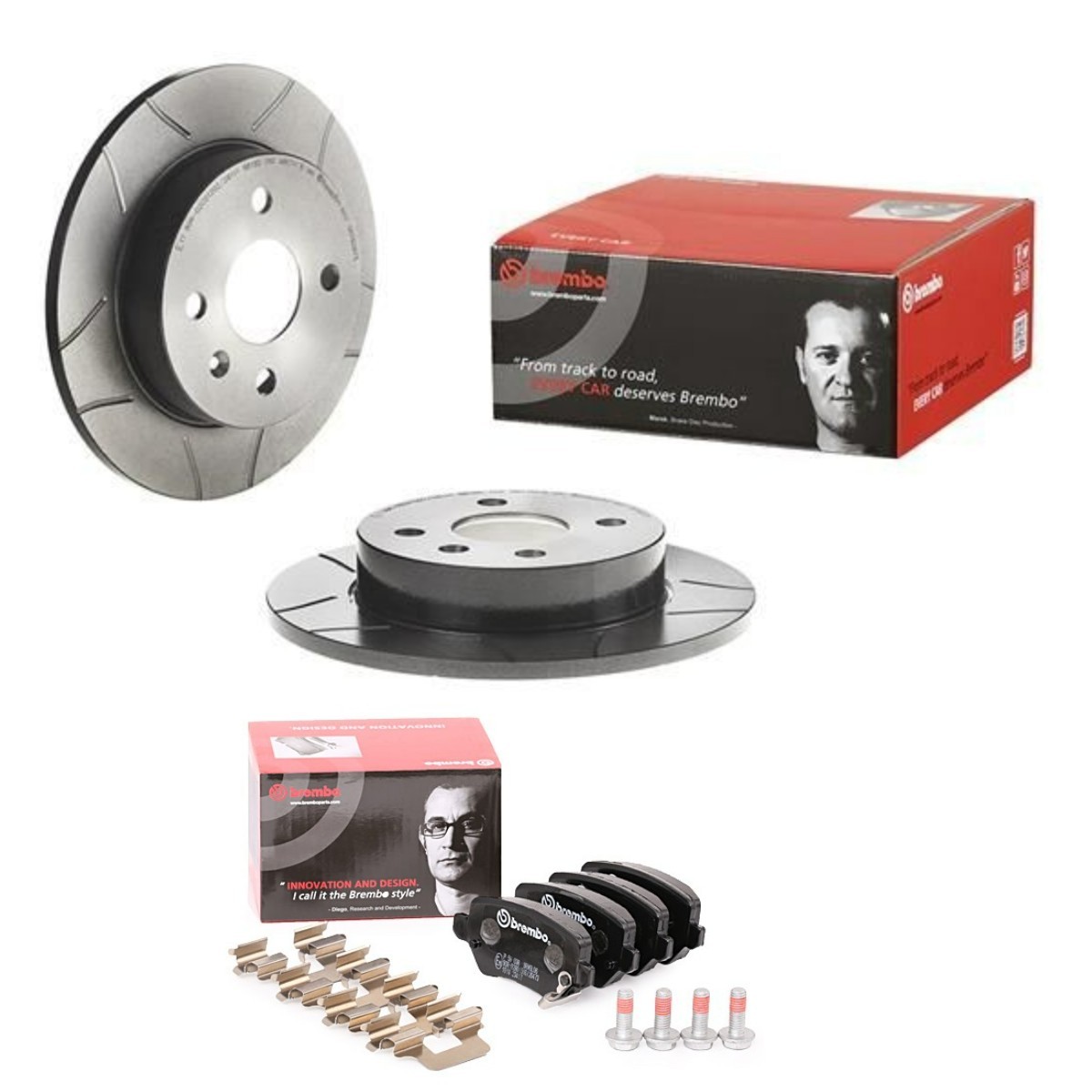 BREMBO BRB3405N0097: Pidurikomplekt, ketaspidur Ø: 240mm, täis, piludega MAX LINE