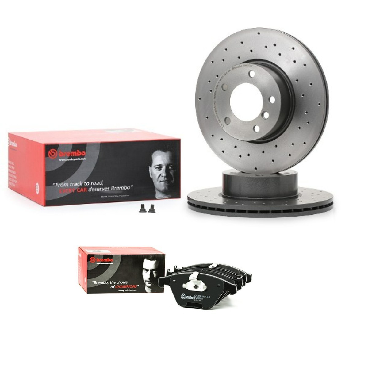 BREMBO BRB3405N0111: Set frana, frana disc Ř: 312mm, perforat/ventilat interior XTRA LINE