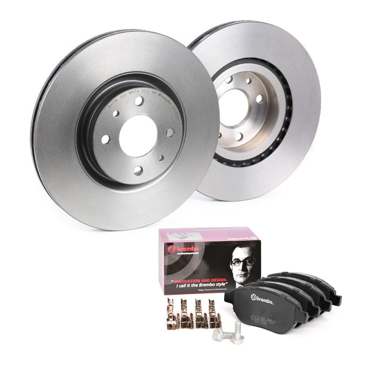 BREMBO BRB3405N0148: Pidurikomplekt, ketaspidur Ø: 284mm, sisemine õhutus COATED DISC LINE