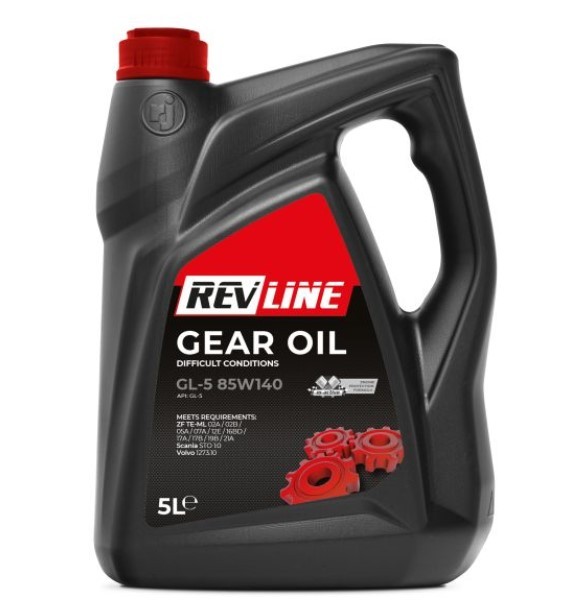 REVLINE 5901797911553: Transmissie-olie 5L, 85W-140, API GL-5 GL-5
