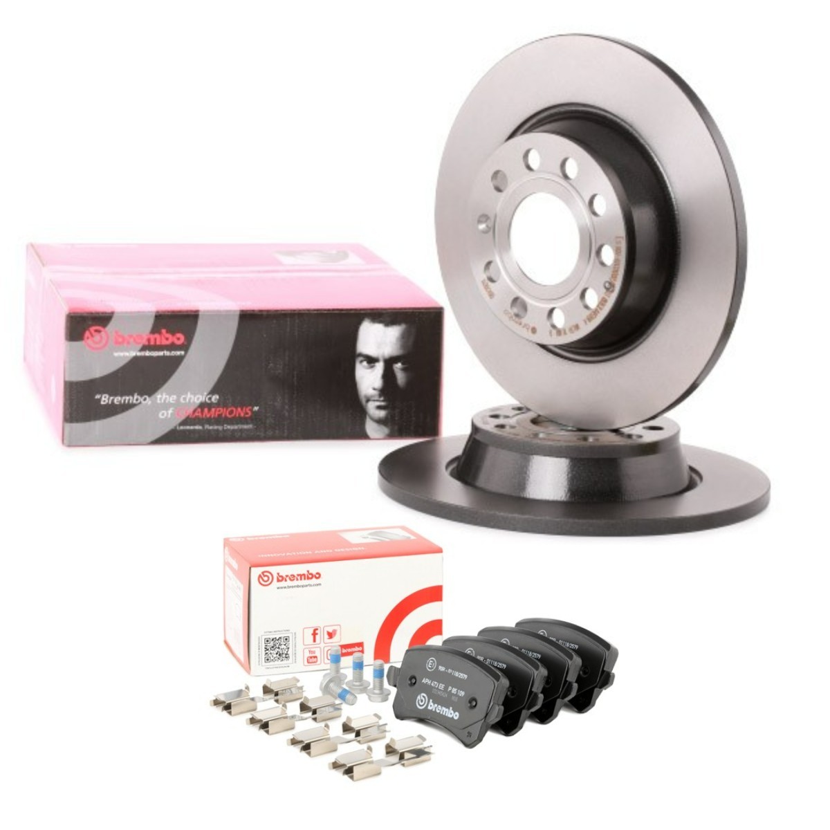 BREMBO BRB3405N0219: Pidurikomplekt, ketaspidur Ø: 282mm, täis COATED DISC LINE