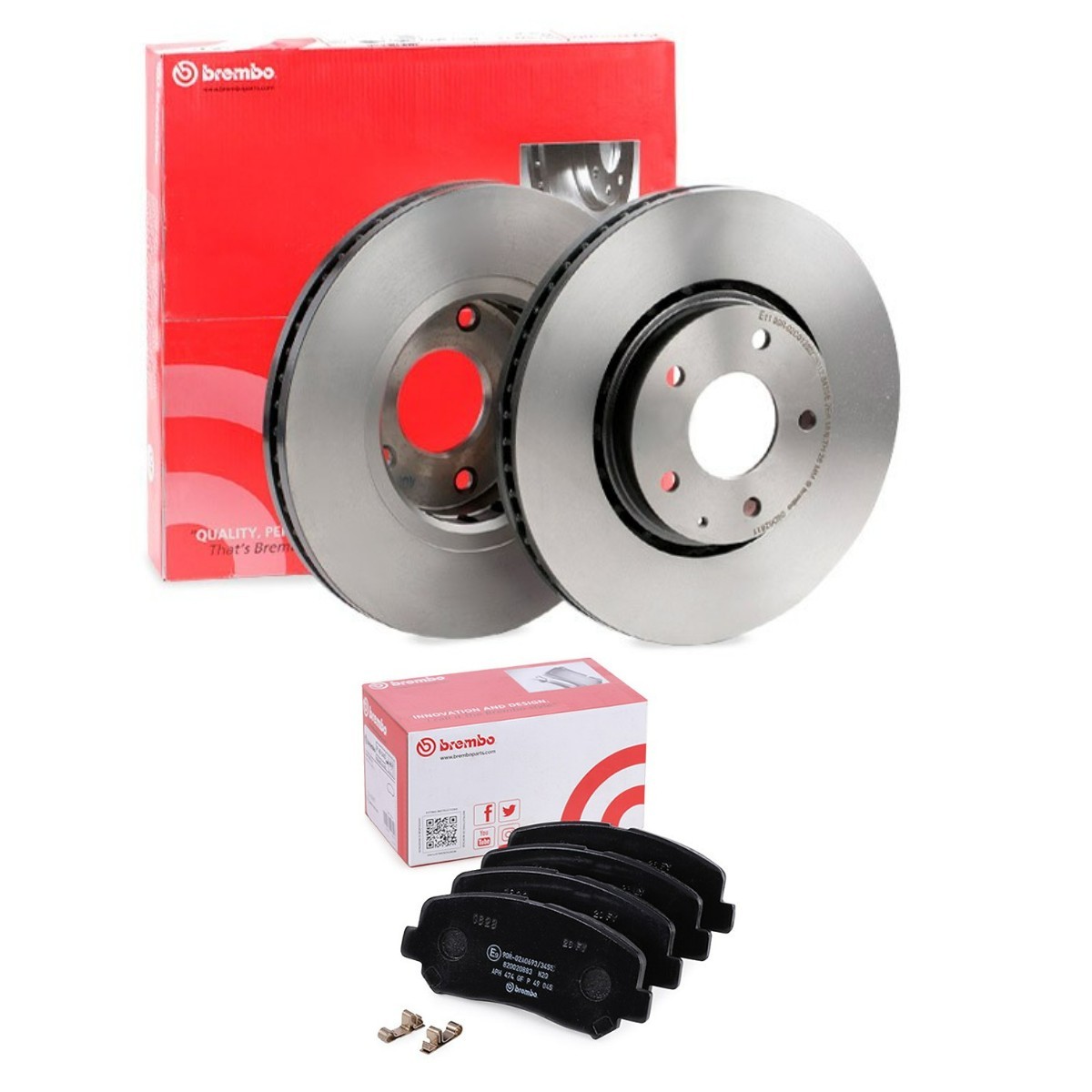 BREMBO BRB3405N0372: Pidurikomplekt, ketaspidur Ø: 297mm, sisemine õhutus
