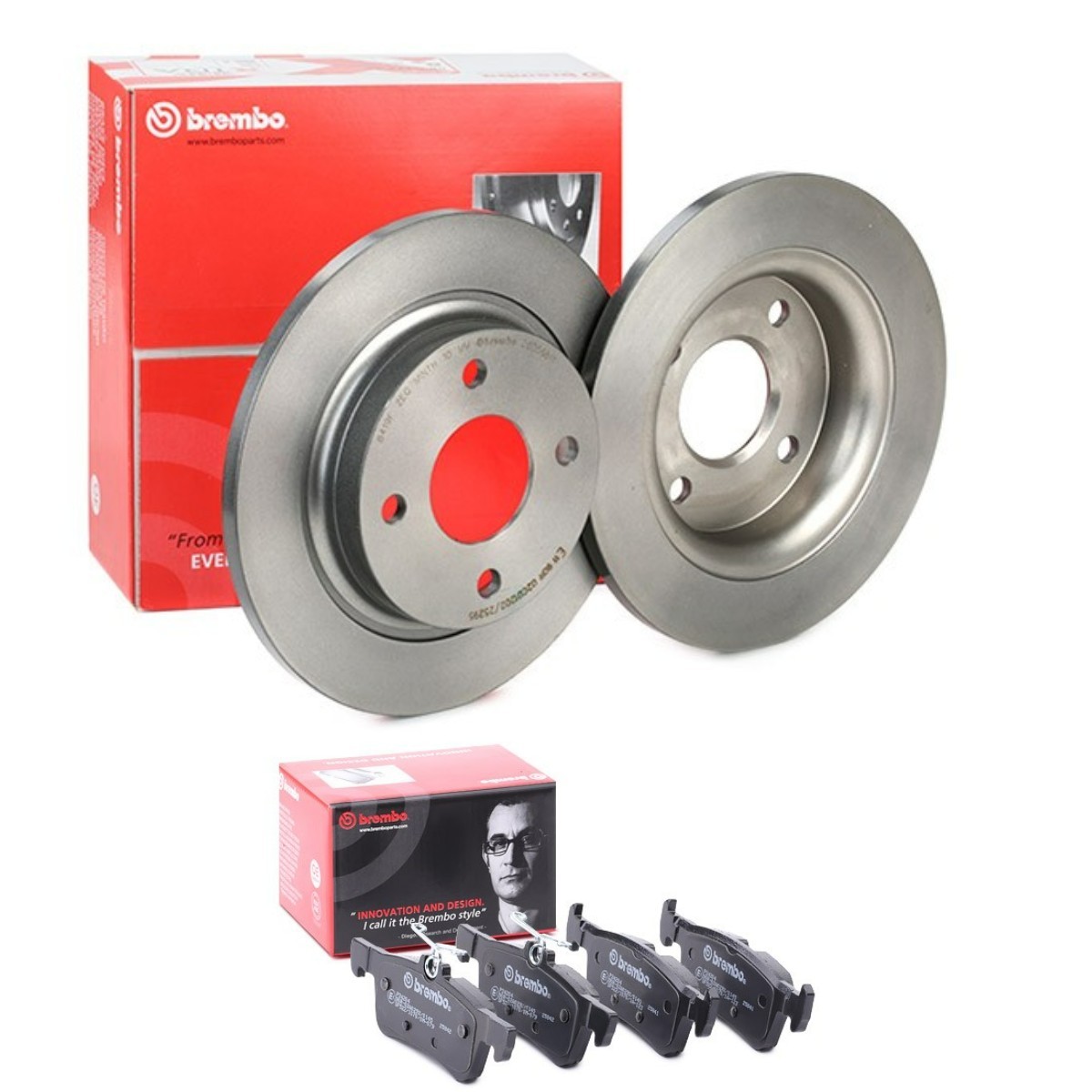 BREMBO BRB3405N0469: Pidurikomplekt, ketaspidur Ø: 253mm, täis