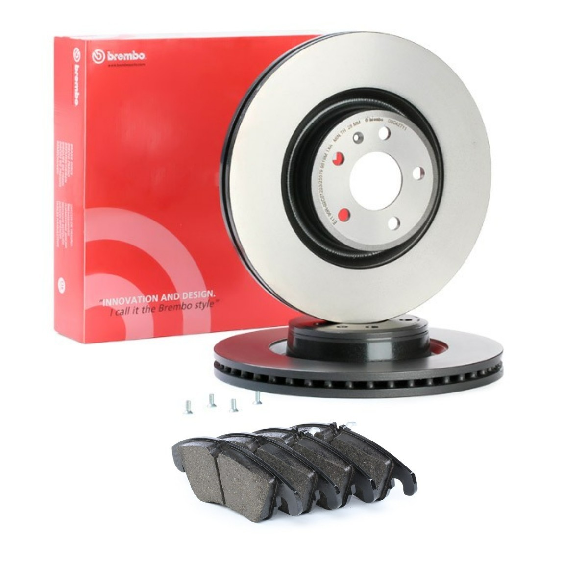 BREMBO BRB3405N0471: Pidurikomplekt, ketaspidur Ø: 345mm, sisemine õhutus