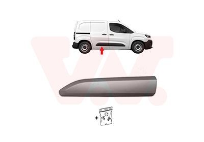 VAN WEZEL 0991406: Pynte- / beskyttelseslist, dør med tilbehør