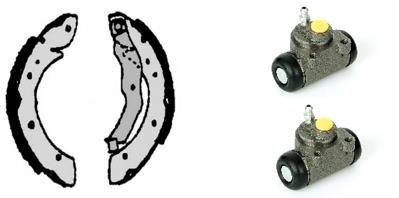 BREMBO H 68 060: Set saboti frana STANDARD KIT