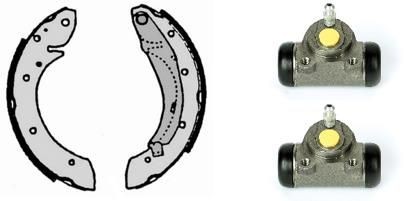 BREMBO H 68 062: Set saboti frana STANDARD KIT