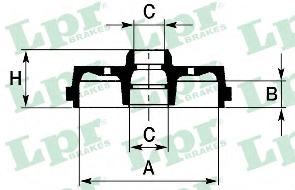 LPR 7D0242C: Piduritrummel 230mm