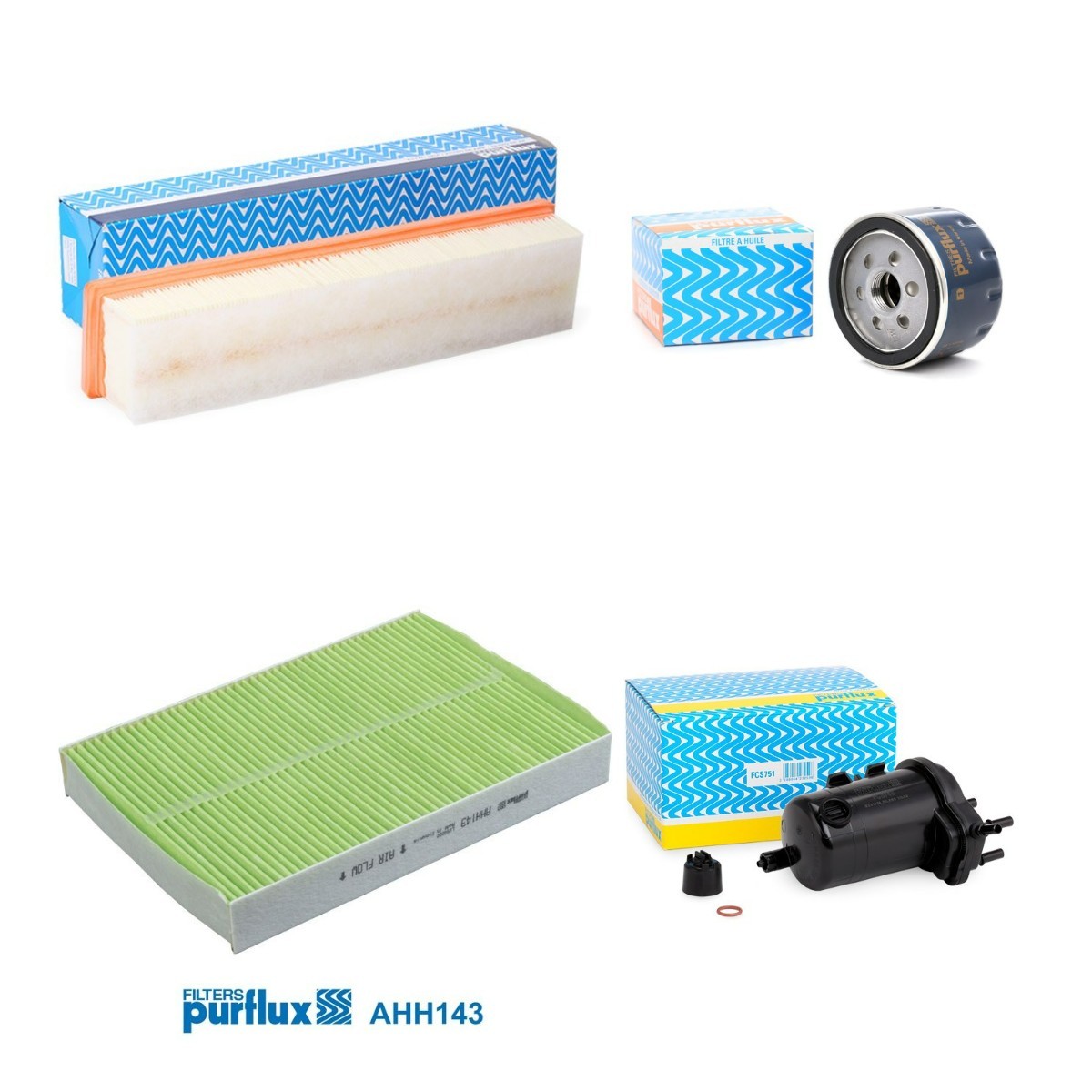 PURFLUX PFX4055N0033: Filter-komplekt