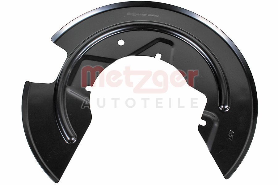 METZGER 6115611: Lamiera paraspruzzi disco freno Assale anteriore Sx