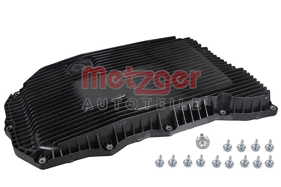METZGER 8020140: Carter d'huile, boîte automatique GREENPARTS avec filtre hydraulique intégré, avec joint d'étanchéite, sans vis de fermeture, avec vis/boulons