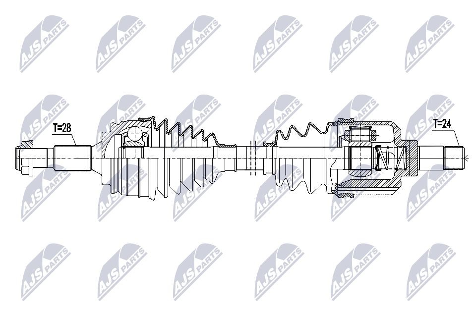NTY NPW-CT-146: Veovõll esisild vasakul, 685mm