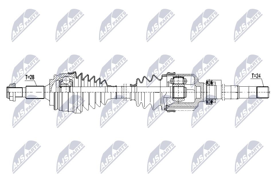 NTY NPW-CT-147: Veovõll esisild paremal, 950mm