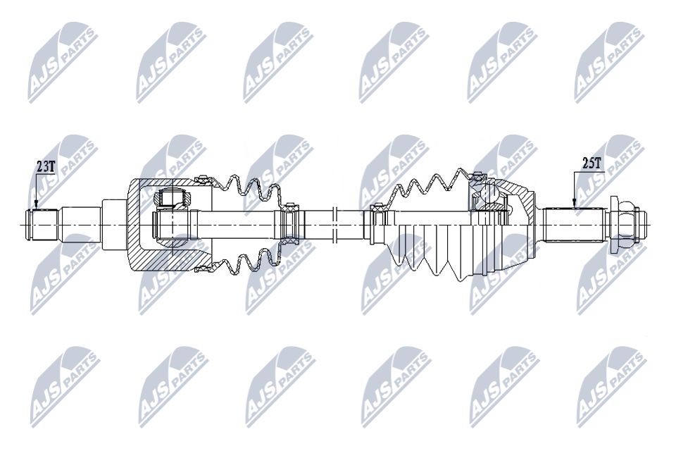 NTY NPW-FR-172: Veovõll esisild vasakul, 630mm