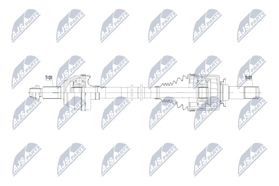 NTY NPW-LR-033: Veovõll Tagasild vasakul, 837mm