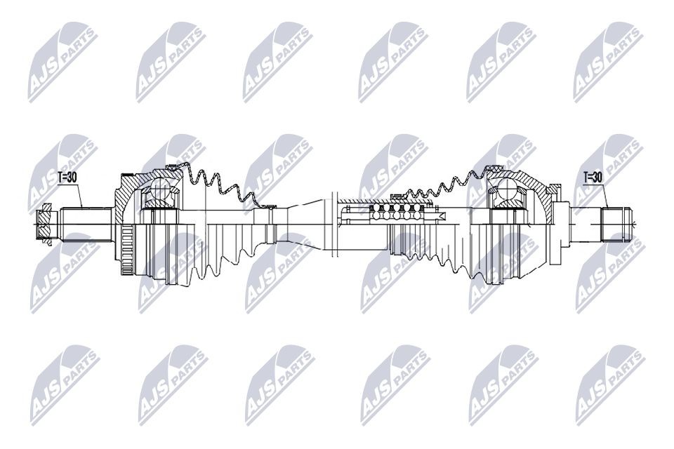 NTY NPW-LR-047: Veovõll esisild vasakul, 641mm