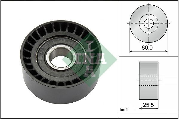 INA 532 0243 10: Rola ghidare / conducere, curea transmisie Ř: 60mm