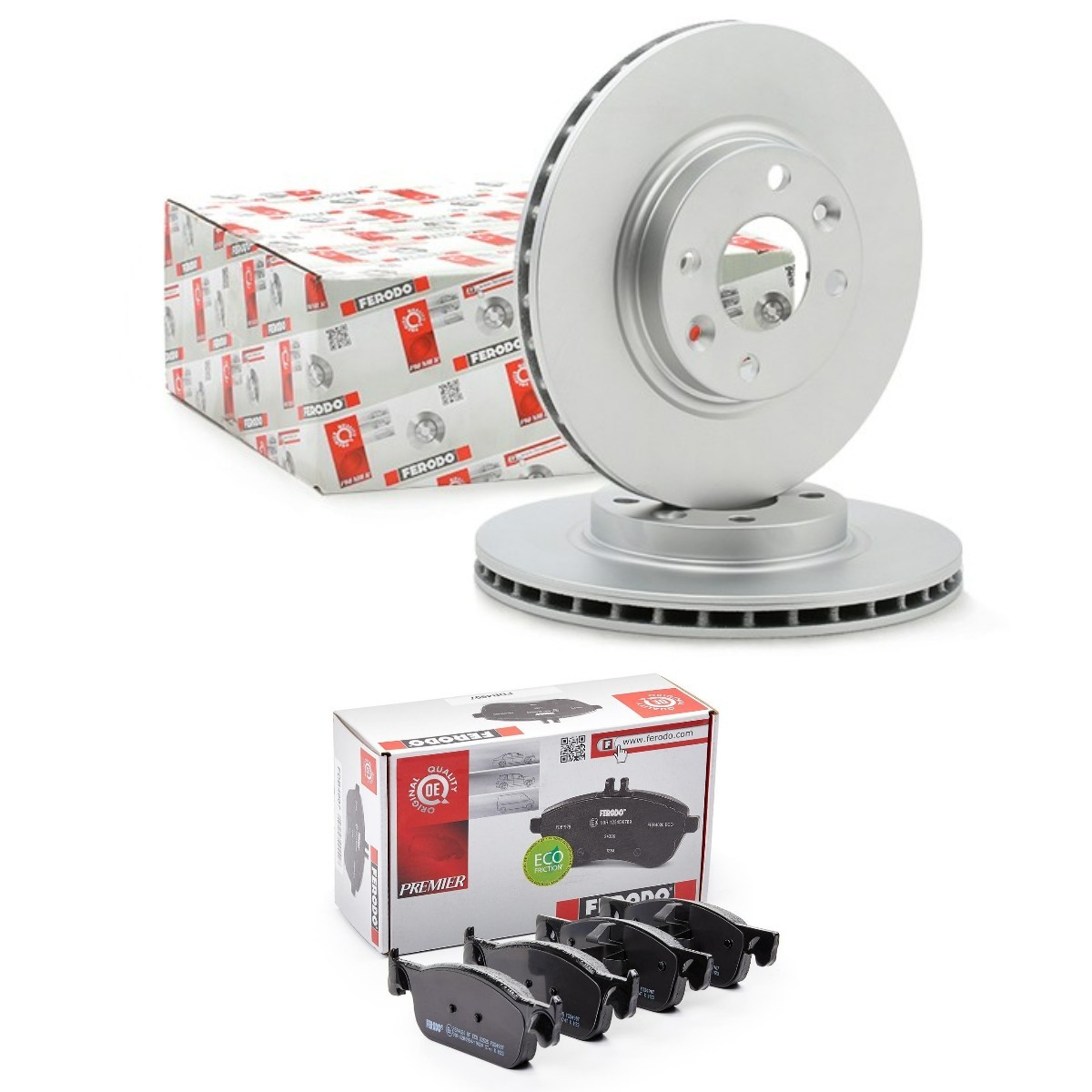 FERODO FRD3405N0044: Pidurikomplekt, ketaspidur Ø: 258mm, õhutusega