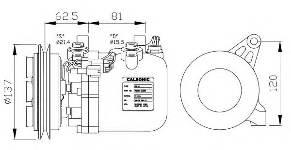 NRF 32045: Compresor AC cu elei compresor-PAG