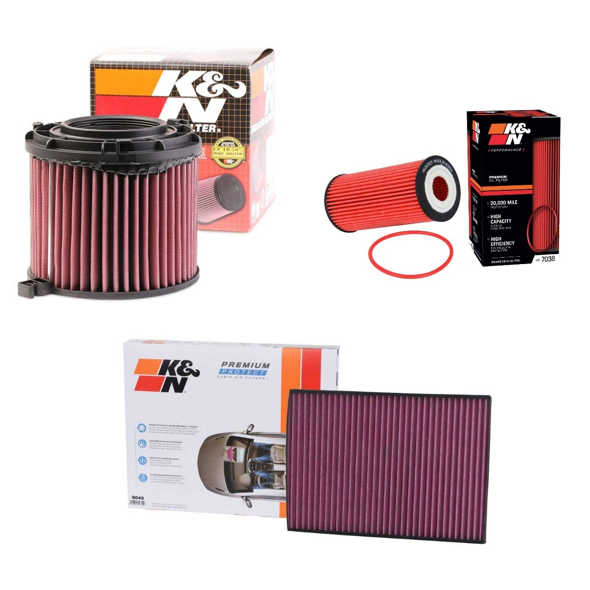 K&N Filters KNF4055N0046: Filter-komplekt