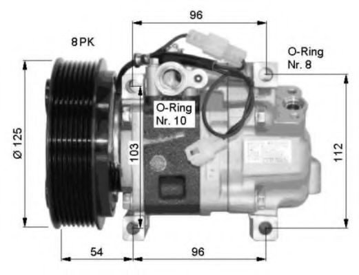 NRF 32457: Kliimakompressor PAG-kompressoriõliga