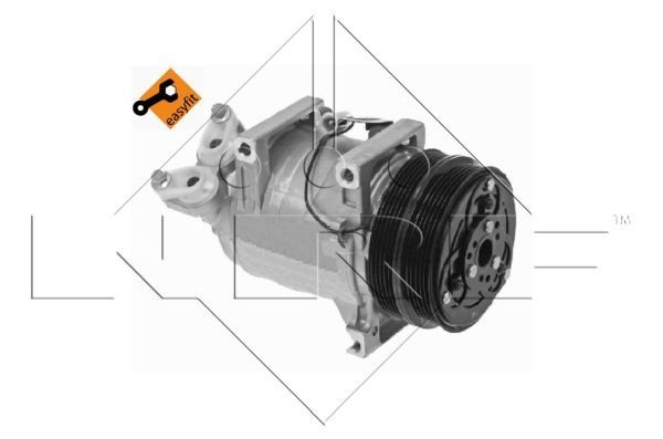 NRF 32492: Kliimakompressor PAG-kompressoriõliga, koos rõngastihendiga EASY FIT