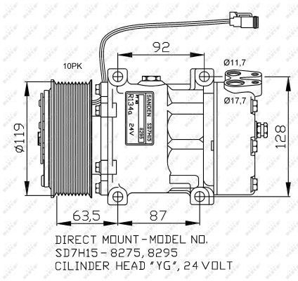 NRF 35466: Condensator, climatizare fara uscator