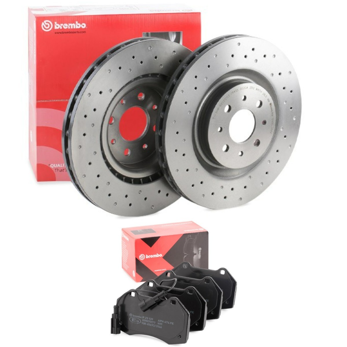 BREMBO BRB3405N0513: Pidurikomplekt, ketaspidur Ø: 305mm, augustatud/sise