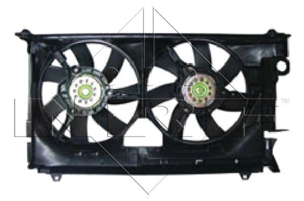 NRF 47050: Ventilator, radiator 320mm, cu rama aerisire radiator, fara dispozitiv de schimbare